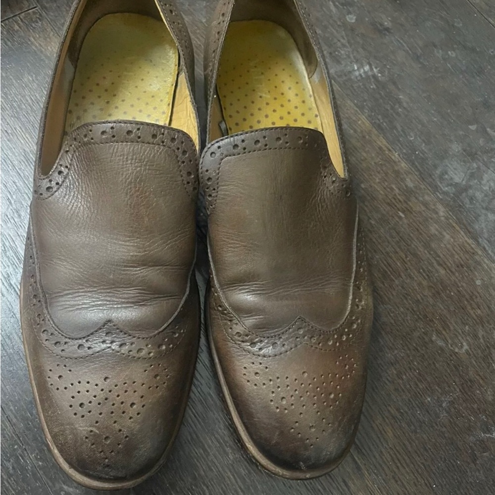 Next Tan Leather Men's Slip-On Loafers